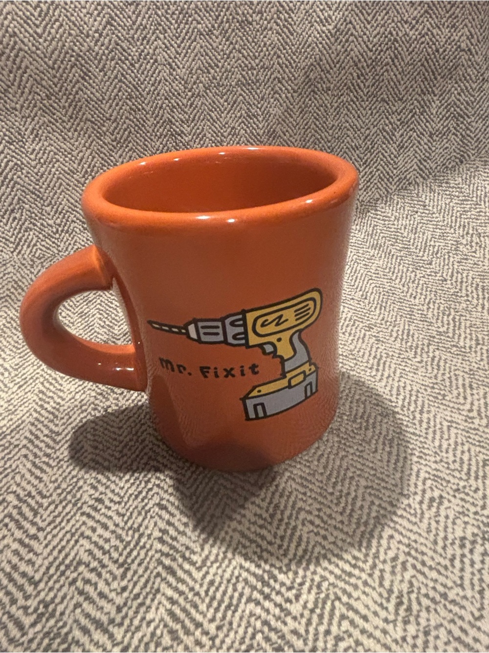 Life Is Good Orange Ceramic 'Mr. Fixit' Drill Mug